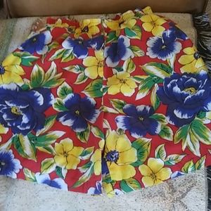 Corset Hibiscus Shorts